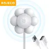 ROJECO Smart Motion Sensor Switch Flower Transparent Drinker Intelligent Infraröd USB-detektor för automatisk kattvatten fontän 220323