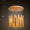 Kolye lambaları Modern Vintage Led Sanat Tasarımcı Işıkları Oturma Odası Yemek Salonu Ahşap Bar Giyim Mağazası Çalışma Dekor Deksi