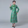 Ethnic Clothing Mongolian Costume Women Long Length Oriental Minorities Vintage Dress Traditional Mongolia Robe Stage Performance Dance Clot