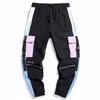 Herrbyxor harajuku jogger fritidsbyxor män hip hop streetwear last 2022 mode mens svart