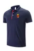 22 Ungern Polo Leisure-skjortor för män och kvinnor på sommaren andas Dry Ice Mesh Fabric Sports T-shirt-logotyp kan anpassas