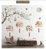 Chinese stijl groot formaat boomwandstickers vogel bloem huis decor behang woonkamer slaapkamer diy kamer decoratie 220510