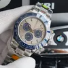 남성용 자동 기계식 시계 시계 40mm 실버 스트랩 스테인레스 스틸 팔찌 팔찌 사업 손목 시계 Montre de Luxe