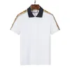 2022 designer rayure polo t-shirts serpent polos abeille floral mens High street mode cheval polo luxe T-shirt p00012