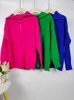 Pulls pour femmes Col roulé Fermetures à glissière Mode Femmes Solide Vert Bleu Pull à manches longues Casual Pull tricoté Femme Hiver 2023