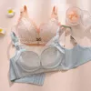 Printemps Été Nouvelles Dames Sans Anneau En Acier Soutien-Gorge Sexy Dentelle Petite Poitrine Fille Sous-Vêtements Réunis Soutien-Gorge Anti-affaissement Doux Respirant Soutiens-gorge L220726