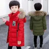 Vêtements pour enfants manteau en duvet épais veste pour enfants épais hiver longue section veste en coton anti-saison veste en coton LJ201203