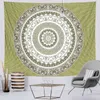 Vintage dégradé tapis décor à la maison indien scène psychédélique Mandala tapisserie Hippie ative feuille couverture murale J220804