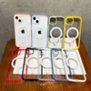 Magsafe 電話ケース iPhone 14 12 13 Pro Max Ins カラー Apple 13Pro 11 ミニケース iphone12/11 ProMax アンチドロップ XS/XR 透明