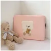 Borse da sera Bentoy Milkjoy Girls Soft Mini Borsa per laptop 13 11 10,5 9,7 pollici Custodia da viaggio per Mac da viaggio Kawaii Corea Orso Donna Borsa carinaEveni