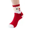Elk Noel çorapları kalınlaşmış mercan polar çorap toptan zemin çorap Noel şamaları