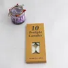 10 peças/conjunto de aromaterapia romântica Cera de cera Velas de aniversário Partido de casla de velas da luz de velas