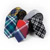 Bow Ties Fashion 100% Cotton For Men Casual Plaid Mens Necktie Gravatas Corbatas Slim Suits Vestidos Neckties Party Neck TieBow