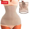 Midja och buken formade CXZD Body Shaper Trainer Belt för kvinnor som modellerar remmask intimat andningsbara bantning underkläder korsett stödbälte 0719