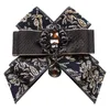 Mode rétro Vintage noeud papillon à la main hommes strass robe britannique mariage marié velours noeud papillon pour hommes accessoires