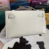22cm Brand bag luxury clutch handbag bag Genuine leather purse handmade stitching black cream yellow many colors fast delivery