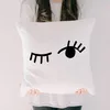 CUSHIONDECORATIVE PALLOW Wink Eye Cushion Cover Eyelash Print Pillow Case Decor Living Room Home Office Pillows Decorative Softnes8181719