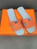 Projektant Sandały Oran, płaskie kapcie, markowe sandały, swobodne skórzane buty plażowe, buty z galaretki, oryginalny rozmiar pudełka 35-42