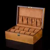 ロックメンズの木製の箱ヨーロッパの木製の箱ヨーロッパの木製の箱茶色のブランドディスプレイジュエリーギフトw058 deli22
