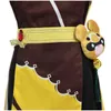 Genshin Impact Xiangling Cosplay Come Chefkoch Outfit Halloween Party Xiang Ling Cosplay Perücke Schuhe Bär Anime Sexy Kleid XXL Y220516