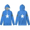 Somalia männlich Jugend Reißverschluss Sweatshirt benutzerdefinierte Name Nummer Foto Hoodie Nation Flagge Soomaaliya Republik Somalia Druck Text Kleidung