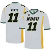 희소 한 NDSU Bison Jerseys 10 Lance Dunn Jersey Dimitri Williams Adam Cofide Ty Brooks 노스 다코타 주 축구 유니폼 사용자 정의 스티치