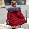 womens winter jackets and coats 2019 Parkas for women 4 Colors Wadded Jackets warm Outwear With a Hood Large Faux Fur Collar CJ191214