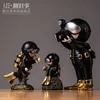 Coréen créatif noir résine plongeur Figurines artisanat ornements décoratifs maison salon bureau décoration accessoires cadeau bureau 220628