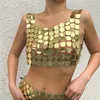 Women's Tanks & Camis Shiny Sequins Bikini Belly Chain For Women Harness Bra Chest Neck Body Sexy Summer Festival Outfit Y2k ClothingWomen's