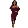 Fall Women Three Piece Pants Suit Sexy Crop Top And Cardigan Leggings Outfits Sportwear