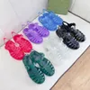 2022 Luxury Designs Woman Roman rubber sandals new top quality Sandy beach slippers Wholesale Price Flat Comfort Beach Slide Sexy Lady Scuffs Shoes with Box size 36-45