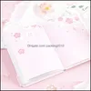 Notas NOTAS DE ESCOLAS DE ESCOLAS Chegada Industrial Chegada Industrial Sakura Cherry Blossoms 112 folhas Kawaii Di￡rio Notebook S Planne