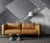 Custom 3d wallpaper Modern minimalist 3D abstract square geometric TV background wall wallpapers for bedroom living room