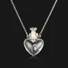 Chain Openable Water Drop Heart Steel Keepsake Essential Oil Pendant Memorial Jewelry Perfume Jewellery Glaze Vial Necklace