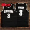 Navire des États-Unis Michael MJ # 23 Jersey de basket-ball Hommes Jeunes Enfants Lower Merion 33 Bryant Iverson # 3 Georgetown Hoyas College Jerseys Tous cousus Top Vest