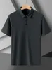 Erkek Polos Yaz Nefes Alabilir Katı Gömlek Erkekler Kısa Kollu Spor Giyim Soğutma Naylon Hızlı Kuru İnce Fit Golf Gömlekleri 5xl