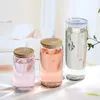 12oz 16oz 20oz 25oz Sublimation Glass Beer Mugs Glass Water Bottle Can Tumbler Drinking Glasses With Bamboo Lid And Reusable Straw Iced Coffee Tumblers