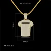 Pendant Necklaces Iced Out BADDEST Jersey Necklace Cubic Zircon Hip Hop Rock Jewelry For Men Gift DropPendant
