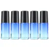 5 ml Gradient Color Verre Bouteilles Perfume Bouteille à rouleau d'huile essentielle avec boules à rouleaux en acier inoxydable Emballage de récipient