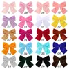 4,3 polegadas de arco de veludo sólido clipe de cabelo para meninas pino novo made handmade bowknot com clipes acessórios para cabelos para crianças