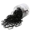 500pcs Acessórios de Cabelo Infantil acessórios de borracha descartável meninas bebê forte pull constante preto preto cabelo anel cor corda aa220323