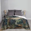 Blankets Greenery Trees In Woodland Landscape Antique Flemish Tapestry Throw Blanket Drop Fabrics Bed Covers Winter Pizza