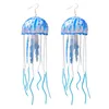 Ciondola il lampadario Air Jellyfish Orecchini in silicone Orecchini esagerati fatti a mano fai-da-teDangle