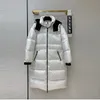 Womens Winter Puffy Jackets Fashion لأسفل سترة غطاء محرك السيارة مصمم مصمم رقيق طويل أسفل معطف معاطف معاطف XS-3XL