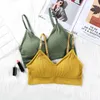 Bustiers & Corsets Women Adjust Letter Straps Tube Tops Push Up Padded Bras Elastic Waistline Underwear Solid Color Sleep UnderwearBustiers