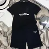 Brand Designer kid Clothing Sets Short Sleeve Blouse Shorts Suit Leisure Outdoor sport Boy Pure Cotton Soft Round Collar Pullover Letter Childrens Cloth Suit set