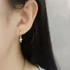 Hoop Huggie 100% Real 925 Sterling Silver Ear Buckle Glossy Cross Earrings for Women Charm Earring Fine Party Jewelery Girls Giftshoop