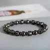 Perles Brins Noir Cool Magnétique Minceur Bracelet Perles Hématite Pierre Thérapie Soins De Santé Aimant Pulsera Hombre Lars22