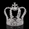 Cristal Rainha Rei Coroa Casamento Nupcial Tiaras e Coroas Noiva Headpiece Concurso Feminino Diadema Cabelo Jóias Acessórios 220804