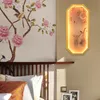 Nya kinesiska led vägglampor vardagsrum sovrummet sovrum soffa hotell korridor restaurang bakgrundsdekoration målning väggmålning ljus